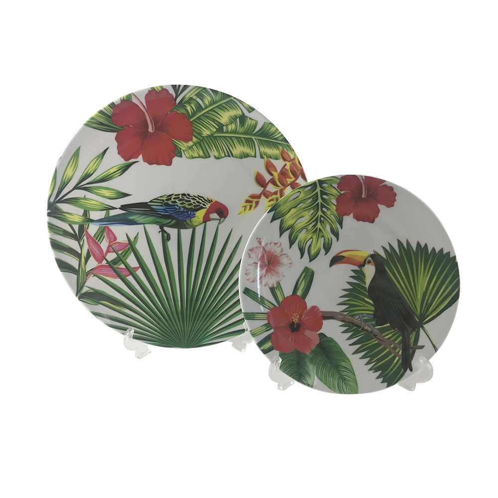 summer melamine plates